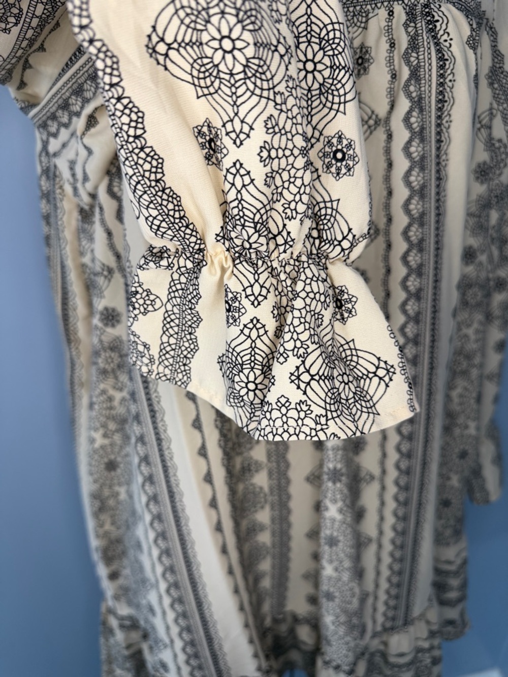 Ces Femme Jillian Bohemian Square Neck Mini Dress - Picture 6 of 14
